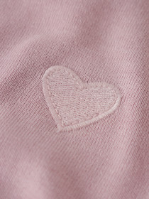 NAME IT Sweatshirt Vima Burnished Lilac Heart Embroidery